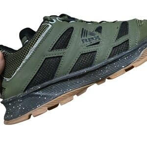 RBX Mens 10 Green Black Athletic Trail Running Shoe